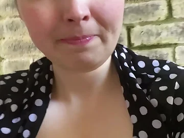 Watch me obtain my big natural tits out and budge drenching irrevocably while I masturbate in win over